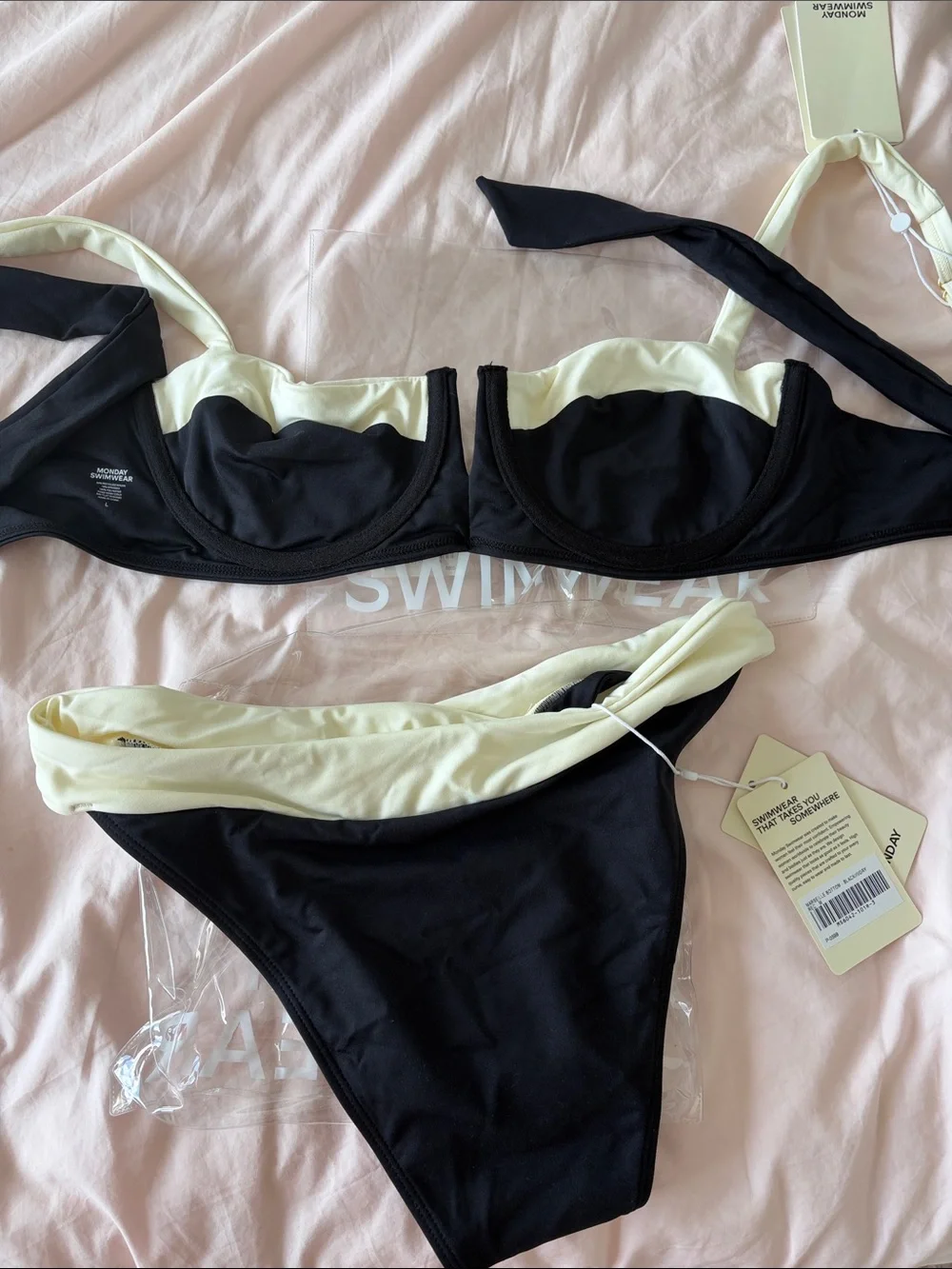 Monday Swimwear Set - Clovelly Top L / Marseille Bottom M NWT